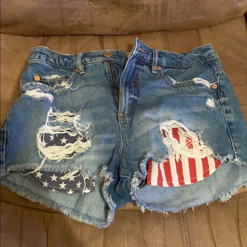 Denim shorts